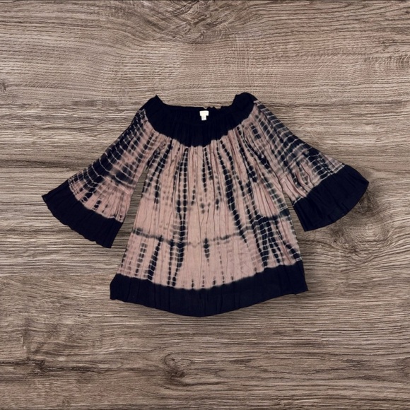 Forever 21 Women’s 1X Whimsy Flowy Black & Pink Bell Sleeve Mini Dress - Picture 2 of 5